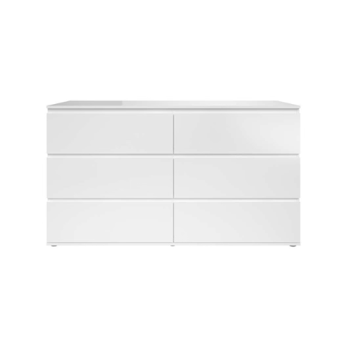 Commode 6 tiroirs blanc