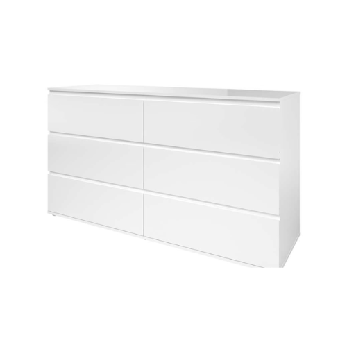 Commode 6 tiroirs blanc